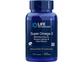 Life Extension Super Omega-3 EPA/DHA with Sesame Lignans & Olive Extract, 120 softgels